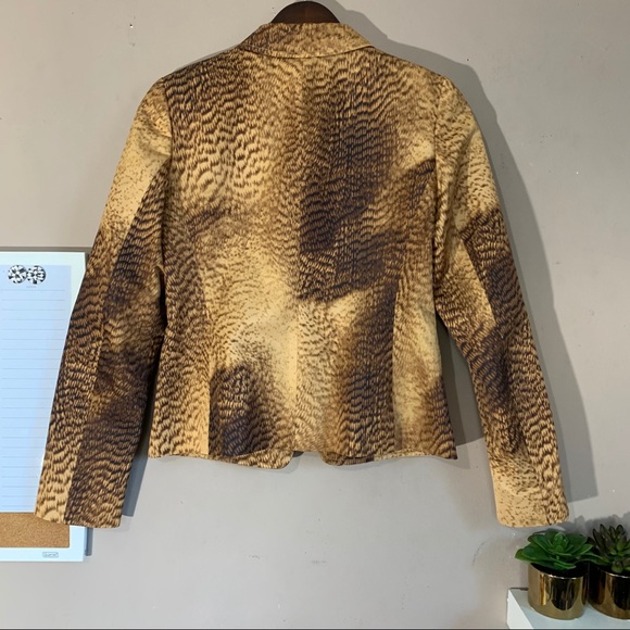 Escada One Button Blazer Jacket Silk Blend 36 - Picture 4 of 7